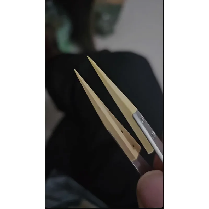 No. 27 boxwood forceps, precision antimagnetic forceps, insulated and non-destructive parts, watch repair tools