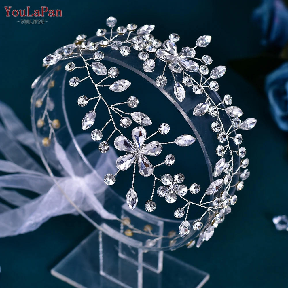 

YouLaPan Bride Rhinestone Hair Band Wedding Bridesmaid Headband Women Handmade Hair Accessories Dancing Party Jewelry HP566