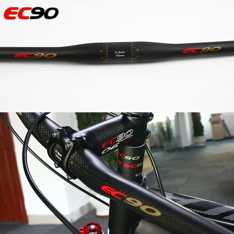 EC90 Carbon MTB Handlebar 25.4/31.8mm Bicycle Handlebars 660/680/700/720/740/760mm Handlebars for Mountain Bike Accessories