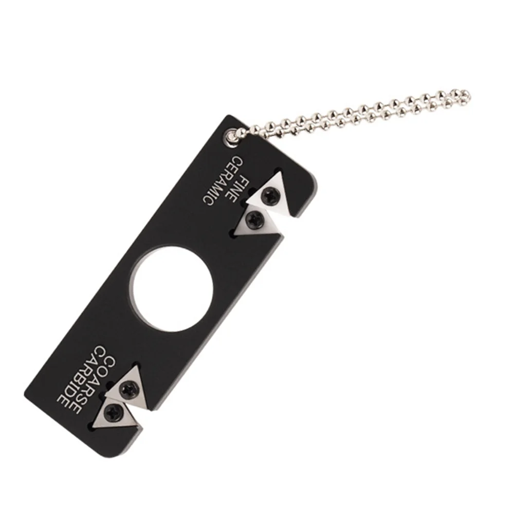 

Маленькая портативная точилка для ножей, легко носить с собой, эргономичный дизайн, надежный инструмент для заточки домашних ножей, точилка