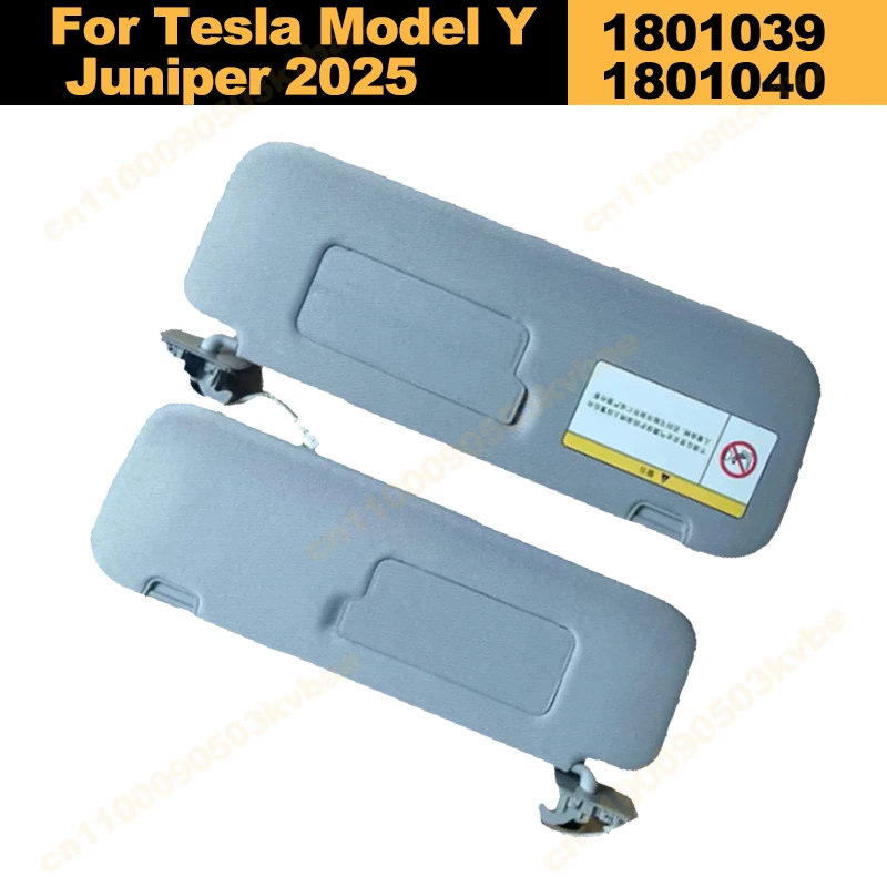 Sun Visor For Tesla Model Y Juniper 2025 Front Glass Shade Left Front 1801039 Right Front 1801040 Direct Replacement Part 1 Pcs