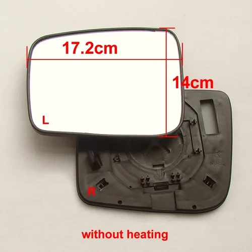 Imagen 2 del producto Lentes de espejos retrovisores de ala de puerta, espejo retrovisor exterior lateral, lente de cristal blanco para Nissan x-trail Qashqai 2008 - 2013