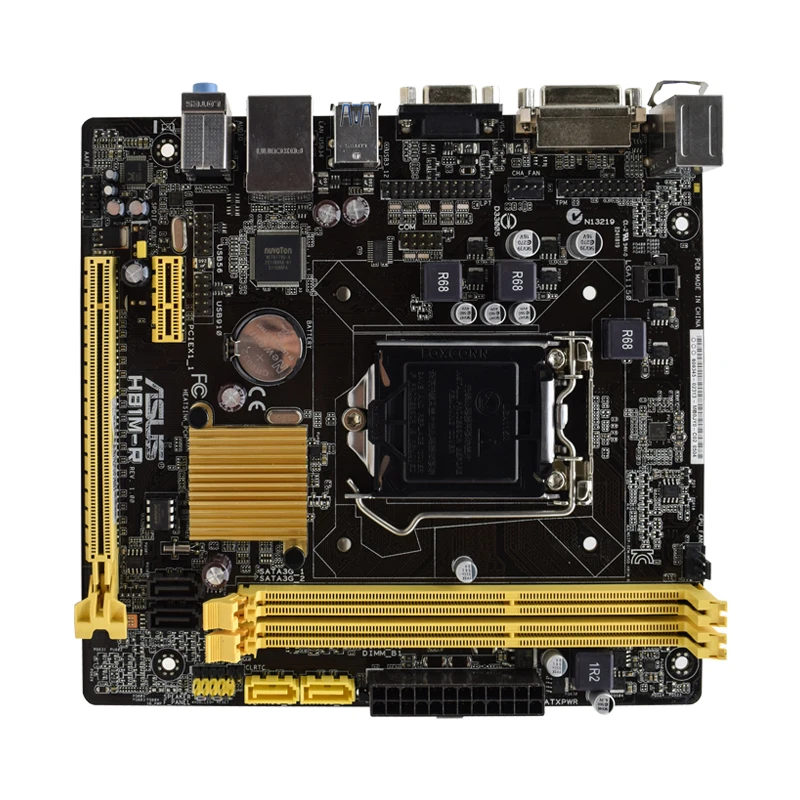 Материнская плата ASUS H81M-R с разъемом LGA 1150 для процессора Core i3 i5 i7 4-го поколения 2x DIMM Макс. 16 ГБ DDR3 Материнская плата Micro ATX