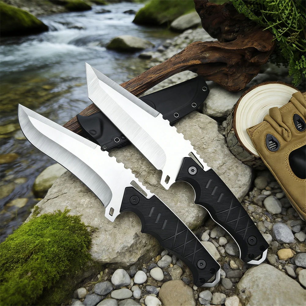 High Hardness 9CR18MOV Blade Nylon Fiber Handles Camping EDC Tools Outdoor Wilderness Knife Portable Travel Climbing Knives