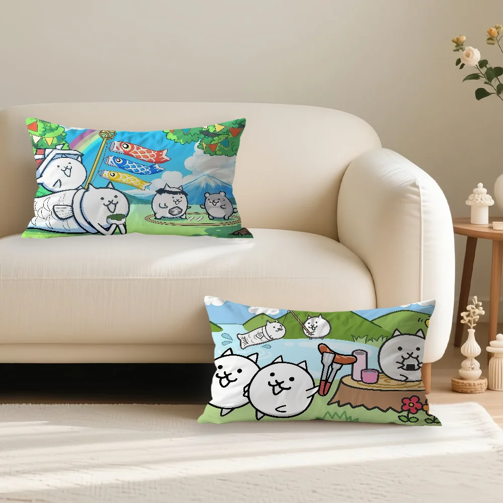 Games B-Battle Cats Pillowcase Suitable For Decorating Homes Bedrooms Children Room Sofas And Other Places