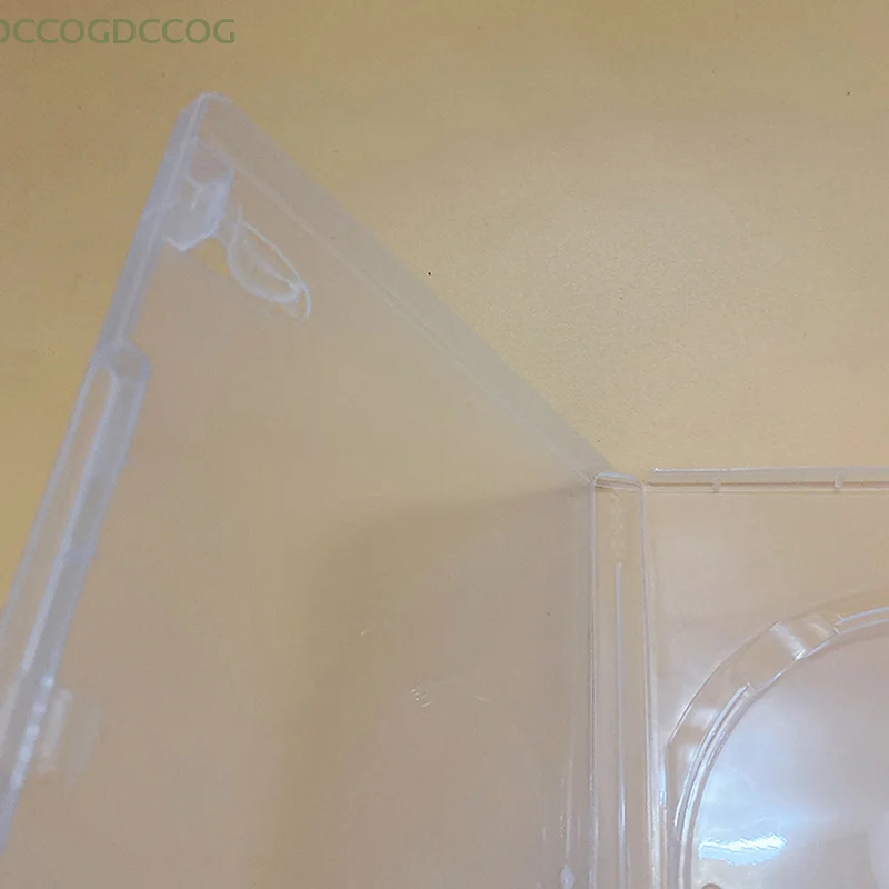 سعة علبة CD 1 أقراص صندوق أقراص مضغوطة سفلي شفاف حافظة أقراص مضغوطة فارغة من البلاستيك PP حافظة أقراص مضغوطة شفافة حليبية #5