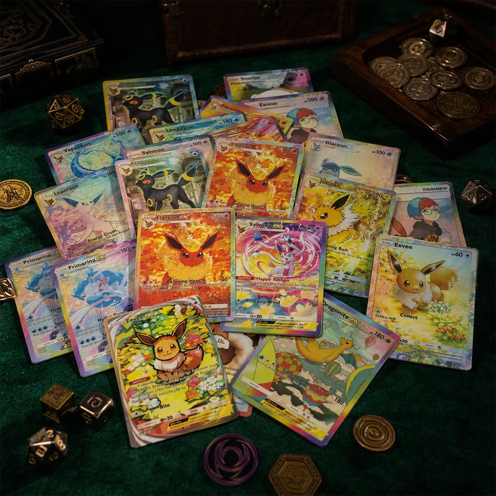 Proxy PKM TCG Pocket Card A3b Eevee Grove Umbreon Sylveon Espeon Penny  EX SAR IR  Collectibles Holo Flash Foil Anime Game Cards