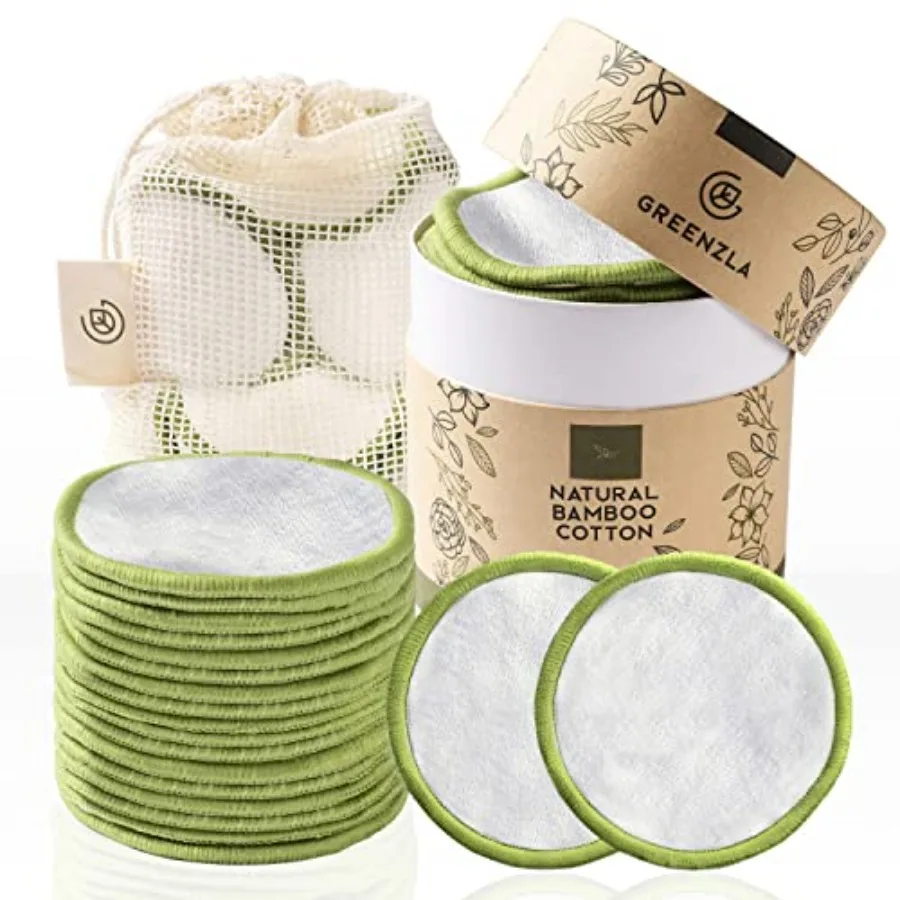 Reusable Bamboo Makeup Remover Pads 20 Pack