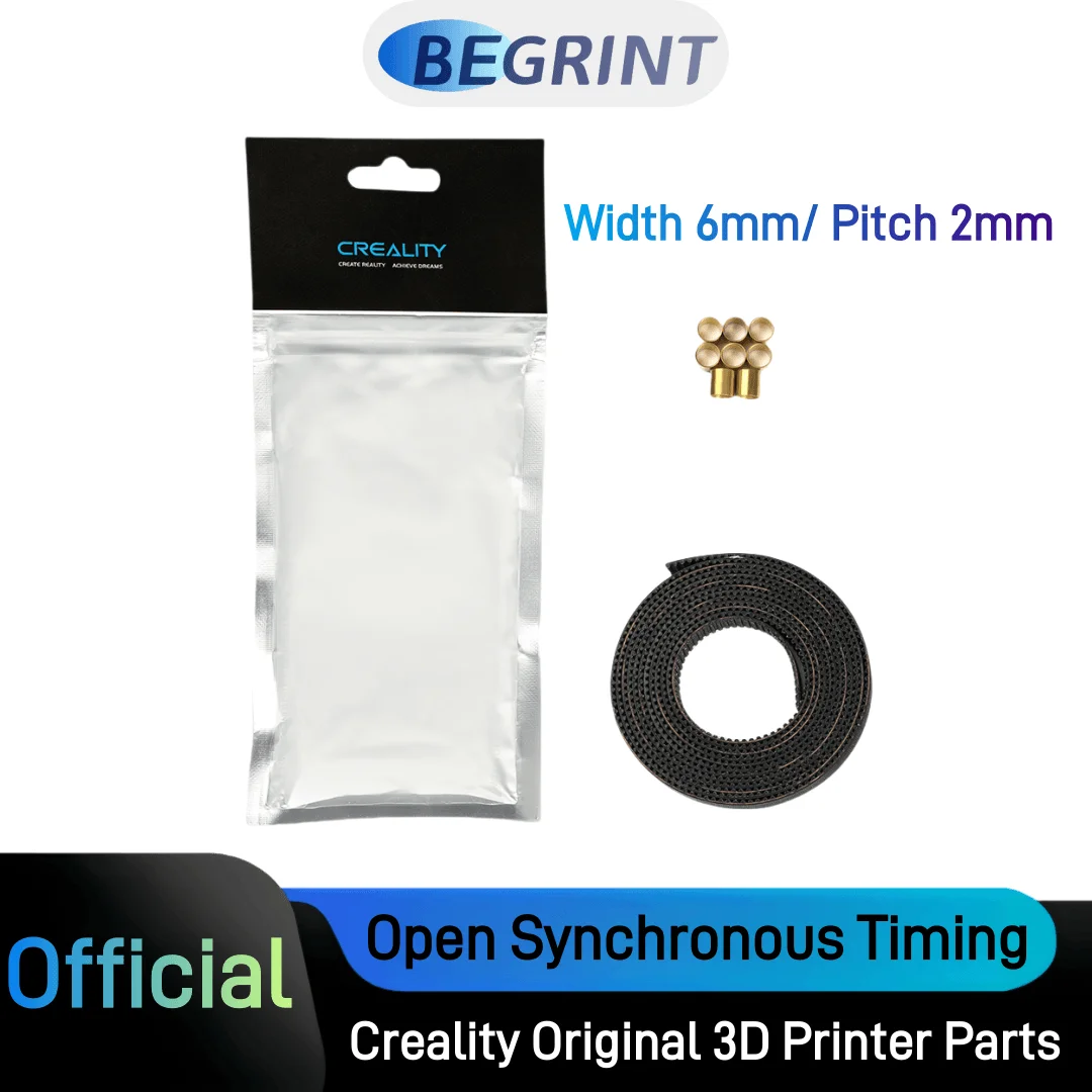 Creality Official 2M 2GT Open Synchronous Timing Belt Width 6mm GT2 Rubber Tape Pitch 2mm Wear Resistant for 3D Printer Parts