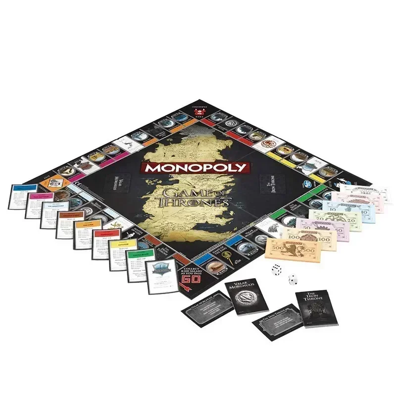 Game of Thrones Monopoly Toy English Board Game Card Board Game Family Party Toy Exquisite Boxed Gift Kid\'s Adult Toys Gift