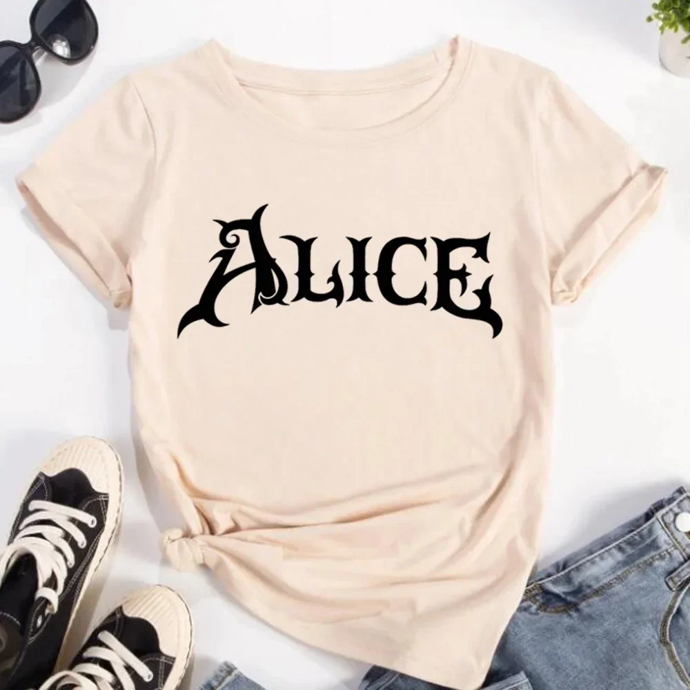 Alice Madness Returns tshirt women funny Japanese summer Tee girl funny designer comic clothing