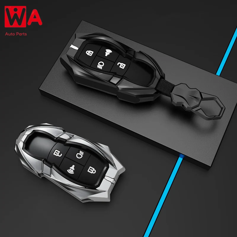 Zinc Alloy Car Remote Key Case Cover Shell Fob For Beijing Baic Senova BJ40 PLUS EX5 EU5 EC5 BJ80 U7 X7 Keyless Accessories