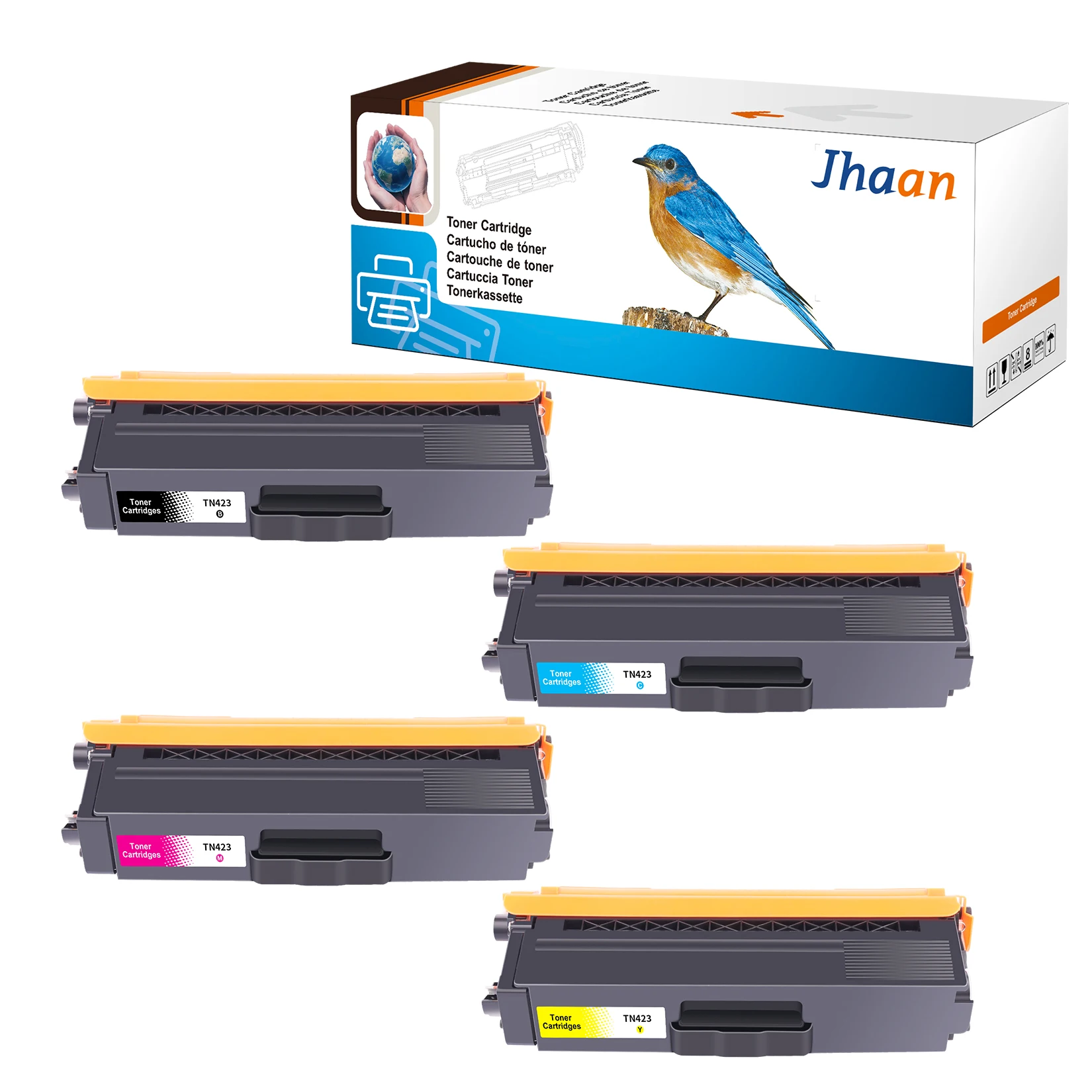 Jhaan TN423 TN-423 Toner kompatibel mit Brother TN-423 TN421 TN-421 für Brother MFC-L8690CDW Toner HL-L8260CDW DCP-L8410CDW – Detail 1