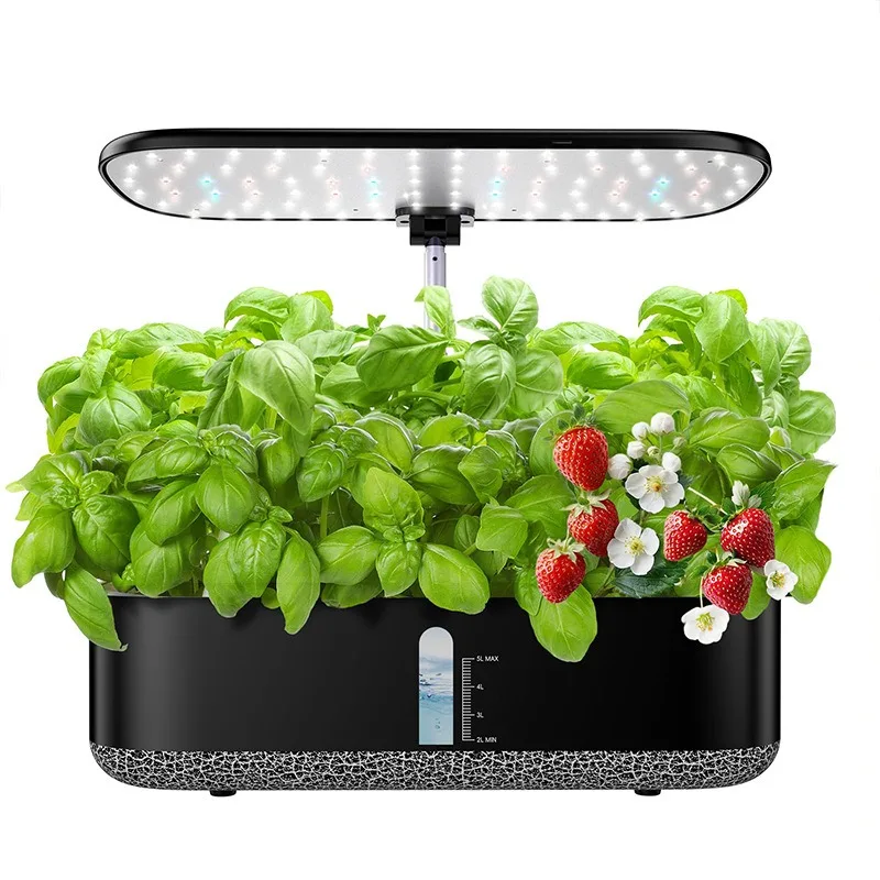 

Plant growth lamp hydroponic planter full spectrum led indoor vegetable growing machine fill light timing
