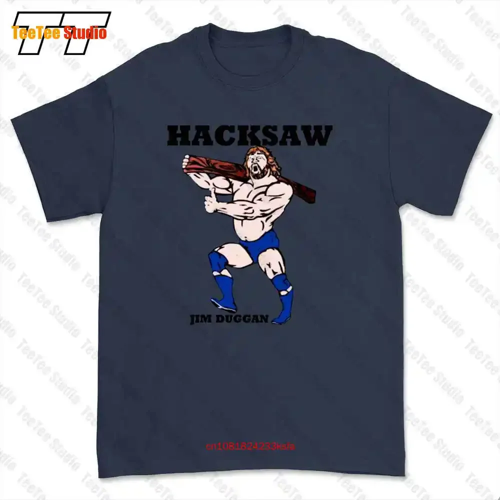 Hacksaw Jim Duggan Retro Wrestling T-shirt Tee PY99