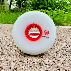 95A Full Meat Professional FSK Sliding Roller Skates Wheels 72 76 80 Skating Wheels 95A All-meat Fat FSK Slalom Ruedas White Red