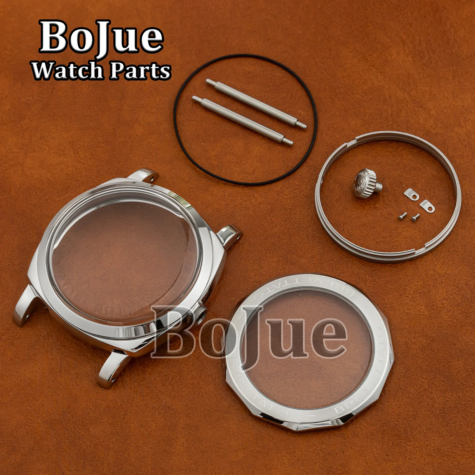 Винтажный корпус часов Restro из нержавеющей стали, 47 мм, 10 АТМ, водонепроницаемый для PAM 6154 ETA6497/6498/ST3600, механический автоматический механизм