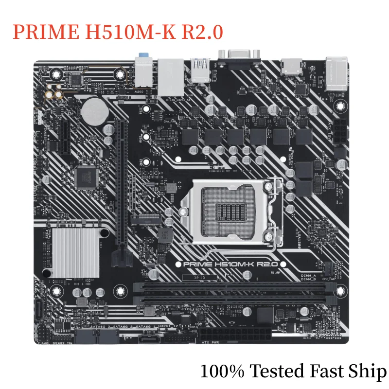 

For ASUS PRIME H510M-K R2.0 Motherboard H470 64GB LGA 1200 DDR4 Micro ATX Mainboard 100% Tested Fast Ship