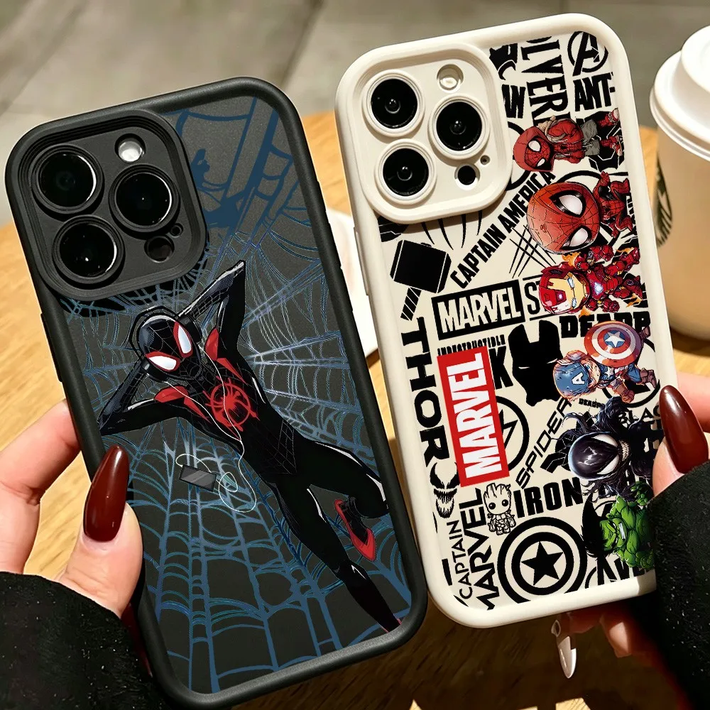 Anime Spiders-Man Phone Case for Samsung S27 S26 S25 S24 S23 S22 S21 S20 Note 20 FE Plus Ultra 4G 5G Soft Silicone TPU Cover