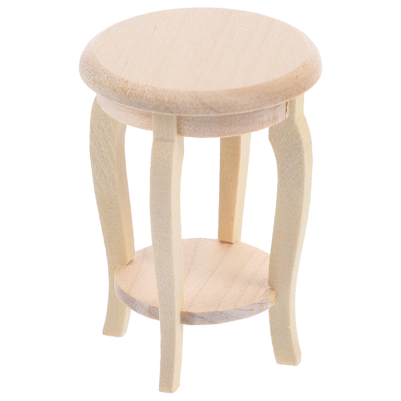 

Miniature Wooden Stool 1 12 Scale Small Round Stool Vintage Furniture Accessory for Mini House Plant Pot Stand Decoration