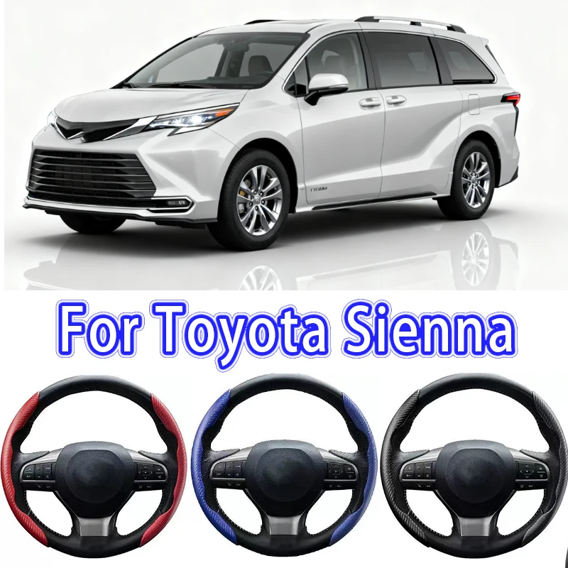 

For Toyota Sienna Car Steering Wheel Cover 38CM Anti-Slip Suede Steering Wheel Cover Auto Decoration Accessory