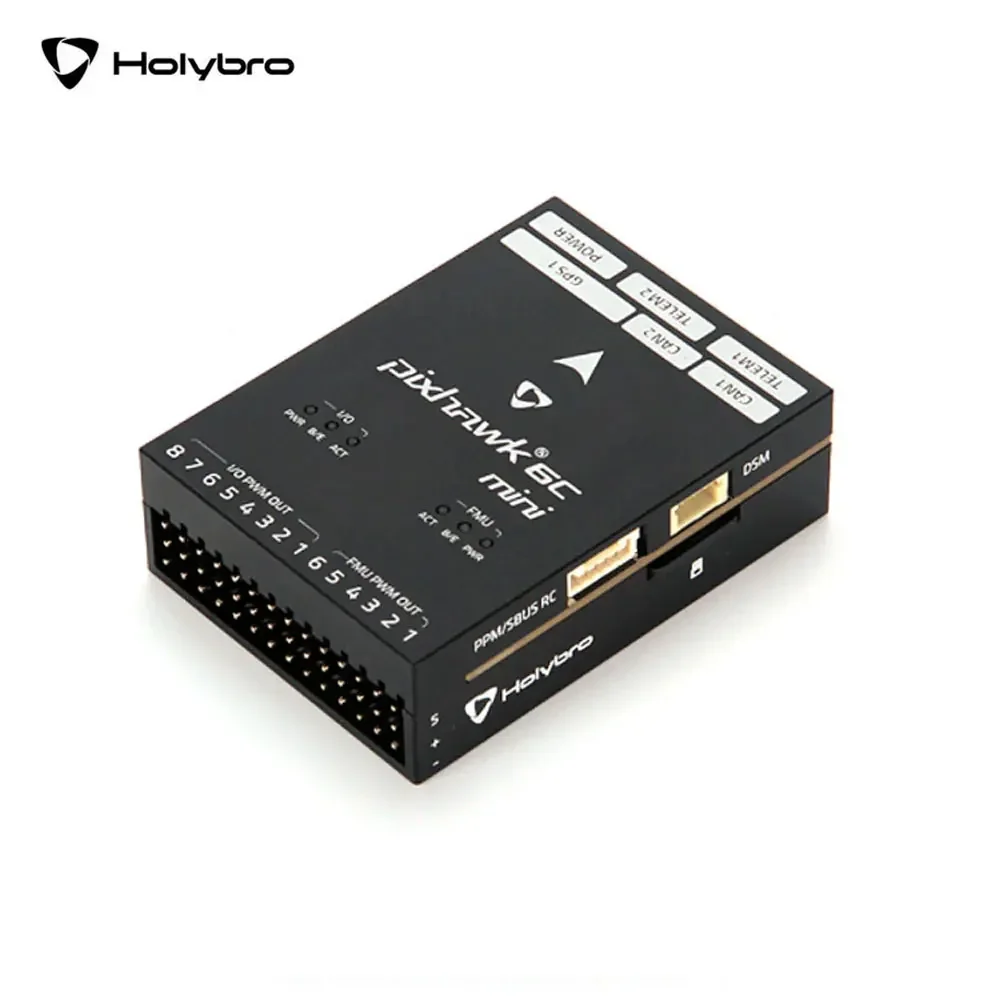 Holybro Pixhawk 6C Mini Flight Controller with PM02 V3 12S/PM06 14S Power Module and M9N/M10 GPS for RC Multirotor Airplane