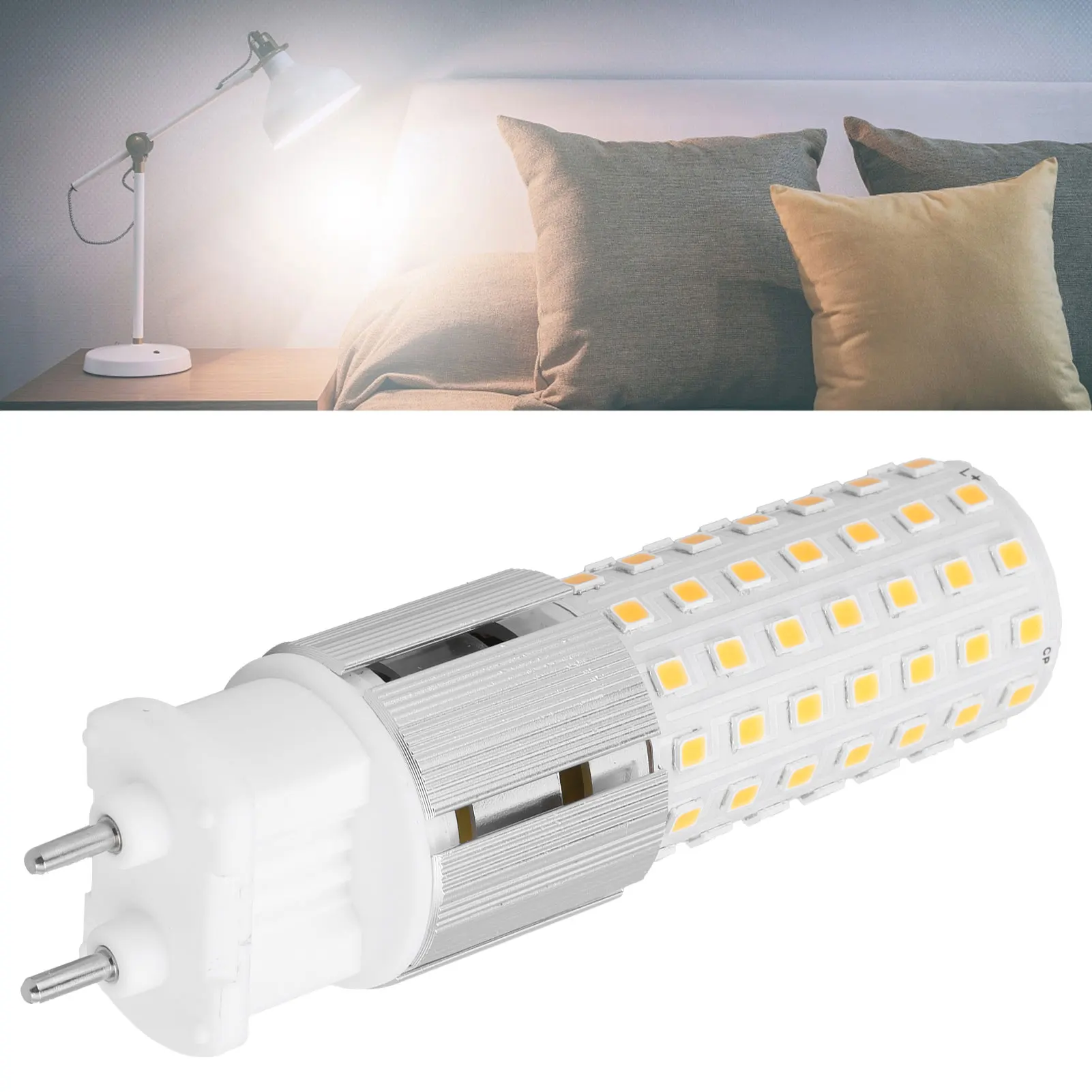

ZK30 G12 96LED Light Кукурузная лампа 15 Вт 1500LM Лампочка для люстры Настенный светильник 85‐265V4500K Натуральный белый