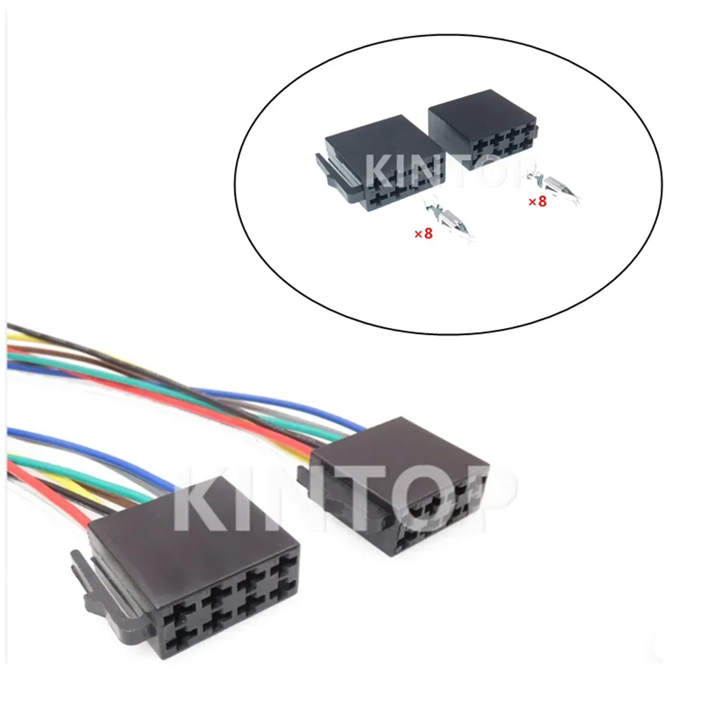 

1 Set 8 Pins 3.5 Series AC Assembly Auto Modification Socket Accessories 10487 Car Radio Wiring Terminal Unsealed Connector