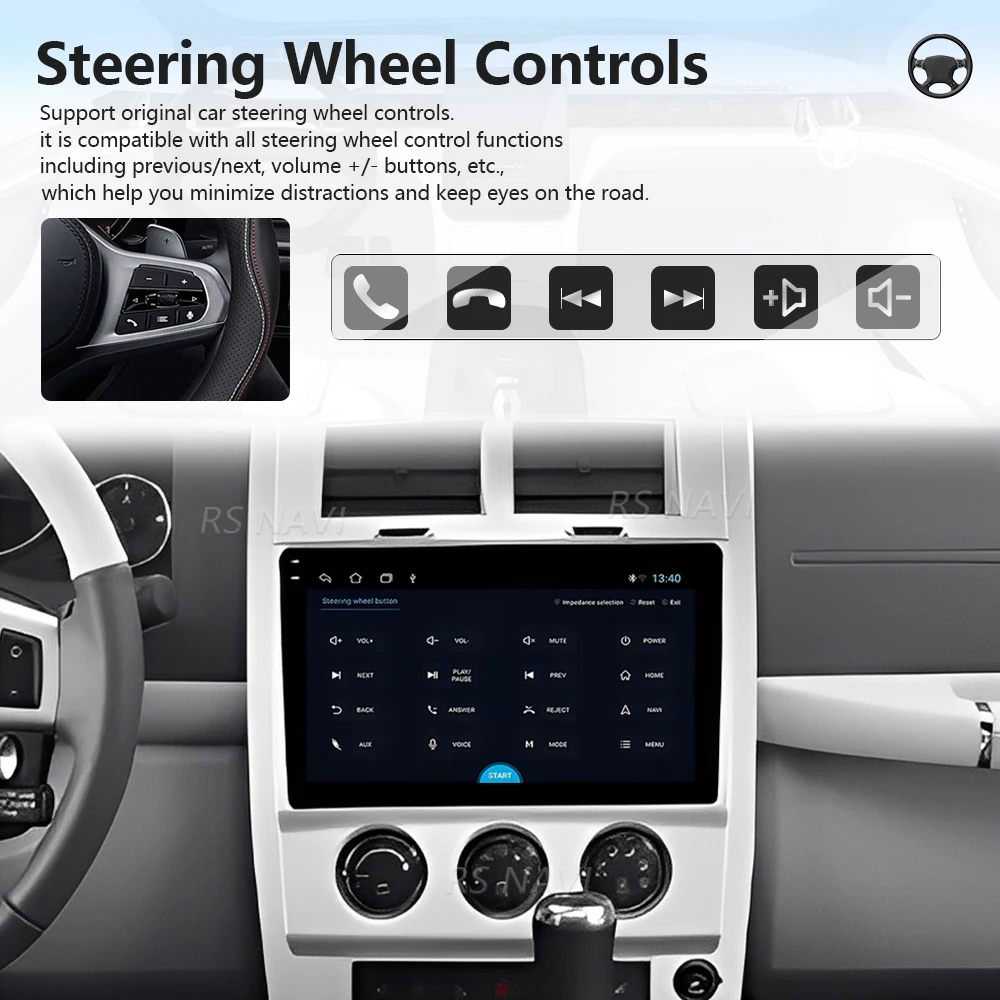 Plug and Play Android 16 For Jeep Cherokee Liberty KK 2007-2012 CarPlay Auto Qualcomm Screen Car Radio Player GPS DSP Stereo BT