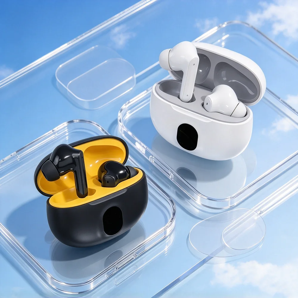 TWS Bluetooth Headphones Wireless Earbuds Create Natural Music Field Snug Ear Shape Handy Storage Box for Commuting
