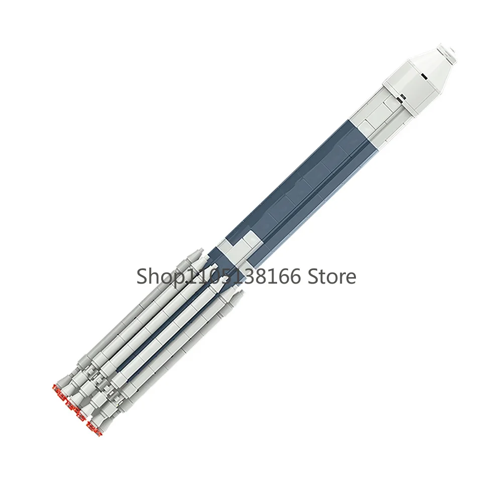 MOC Delta II Heavy Launch Vehicle Building Blocks Set - Deep Space Exploration Rocket Model Kit for Space Fans