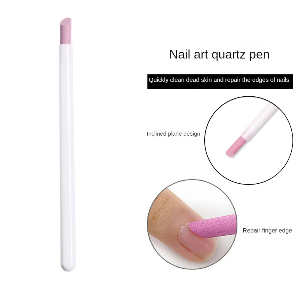 내구성 네일 바, 편리한 석영 펜, 손톱 표면 맞추기 쉬움, 전문 필 네일 용품, 매니큐어 도구