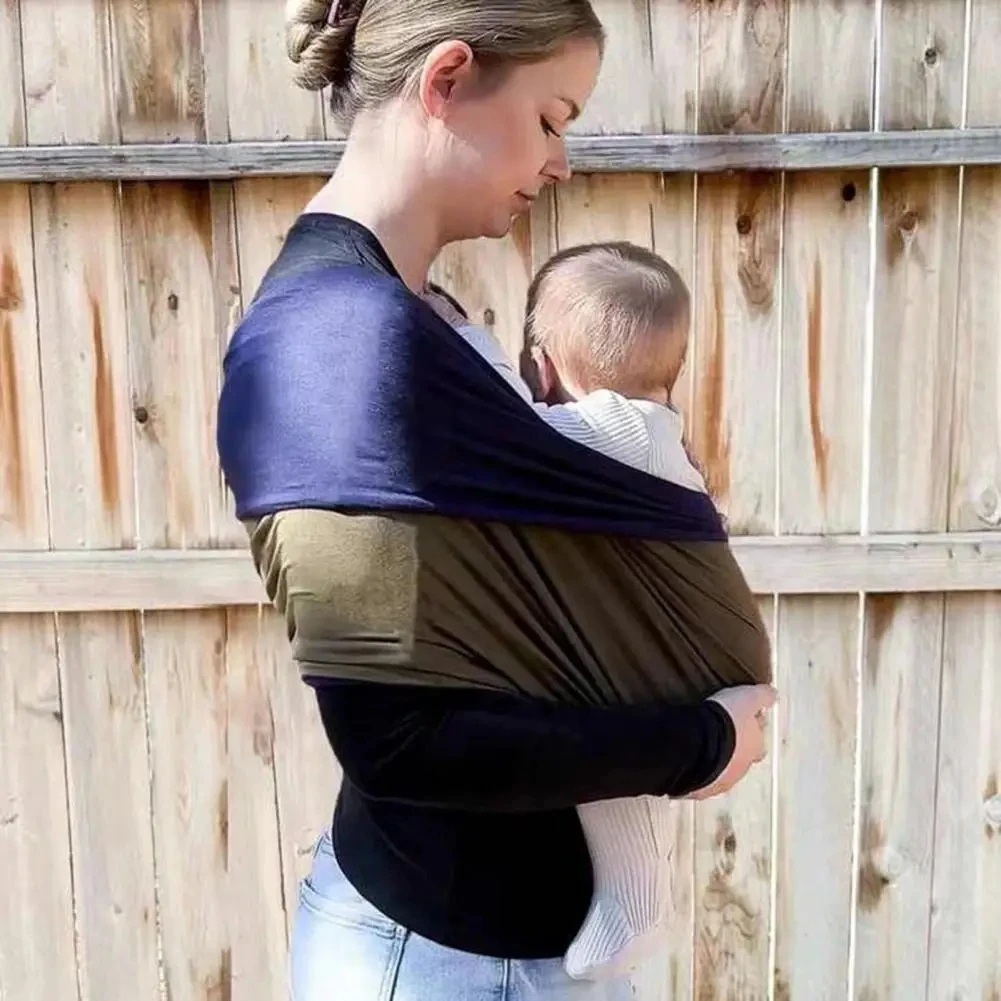 0-36 Months Baby Wrap Carrier Newborn to Toddler Stretchy Cotton Travel Baby Wrap Carrier Baby Sling