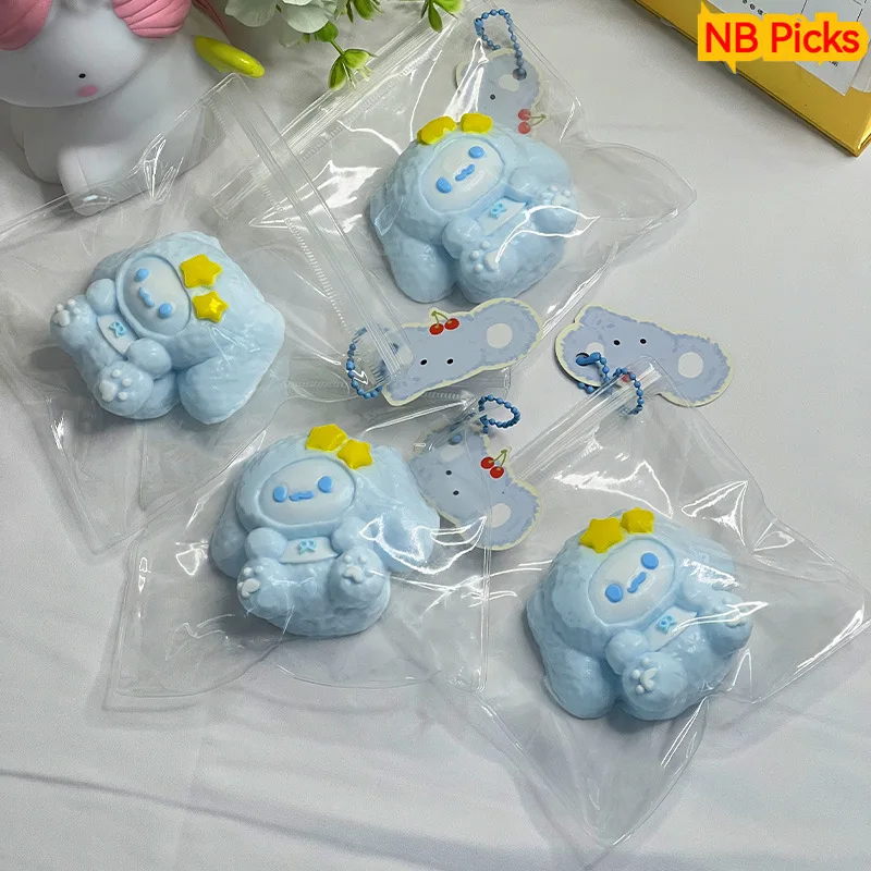 

Силиконовая игрушка-антистресс Cinnamoroll в форме рыбы-клоуна Онигири для снятия эмоций и тревоги, креативные игрушки-жмякалки