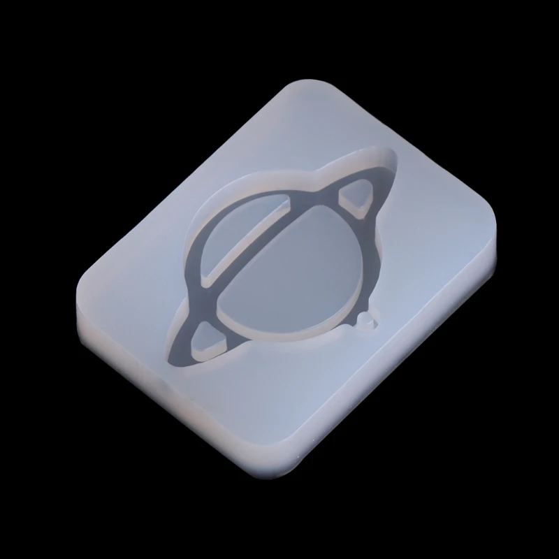 Ngôi Sao Cho Sao Thổ Đồ Trang Trí Vòng Cổ Gương Khuôn Silicon Thích Hợp Cho Nhựa Dính Thủ Công DIY Bông Trang Sức Mặt Dây