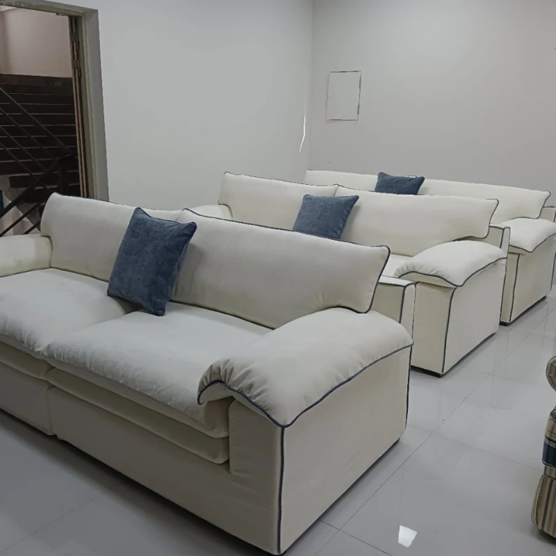 

Double sofa cream wabi wind living room can be seated and disassembled