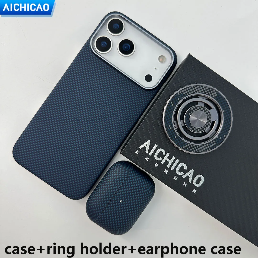 

ACC-Real Carbon Fiber Phone Case For iPhone 17ProMax/17Pro with magsafe Aramid Fiber Ultra-Thin No Case Feel phone case