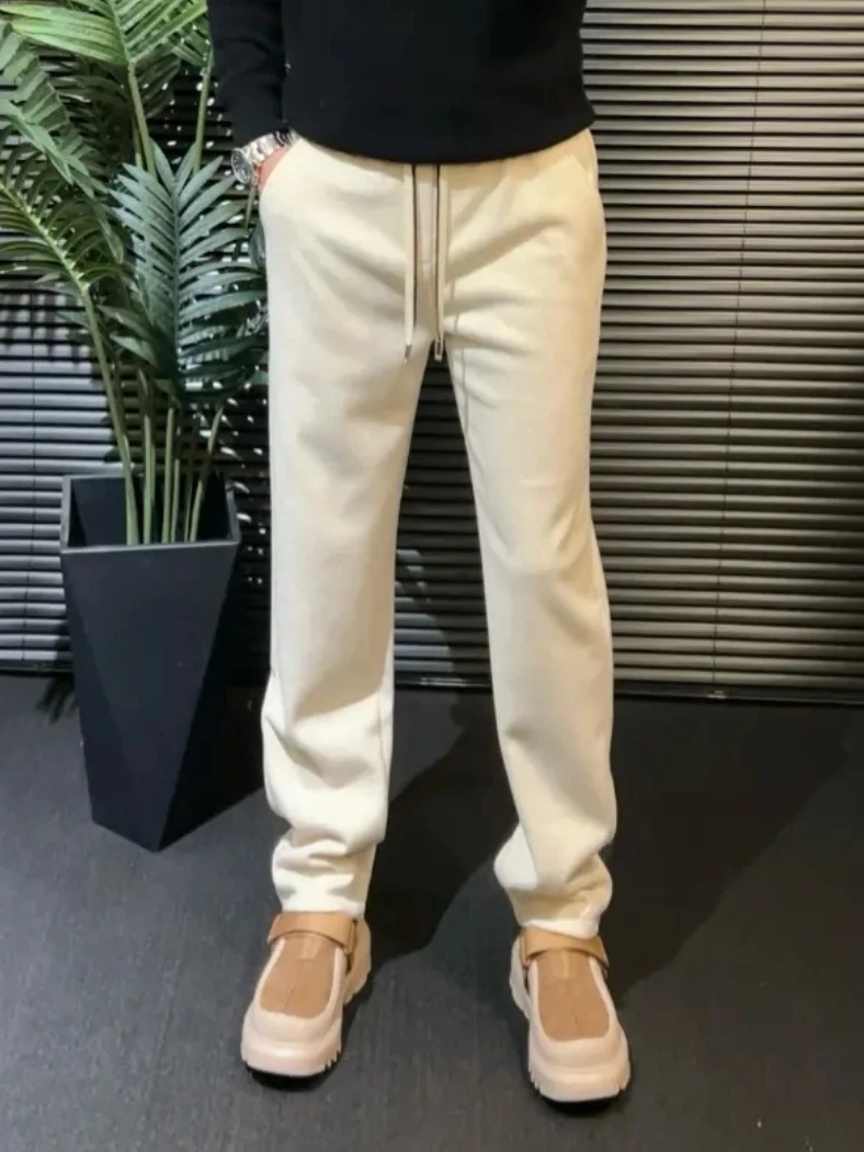 

Высококачественные мужские повседневные брюки: новая осенне-зимняя коллекция, универсальные, стильные, для бизнеса и повседневной носки, прямой крой, легкие.