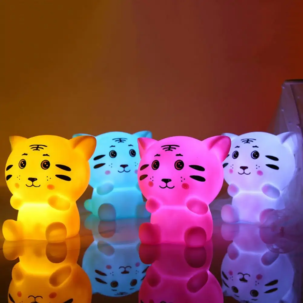 

2022 Cartoon Night Light Light Not Dazzling New Year Tiger LED Night Lamp Children Baby Gifts Cartoon Cute Animal Night Lamp