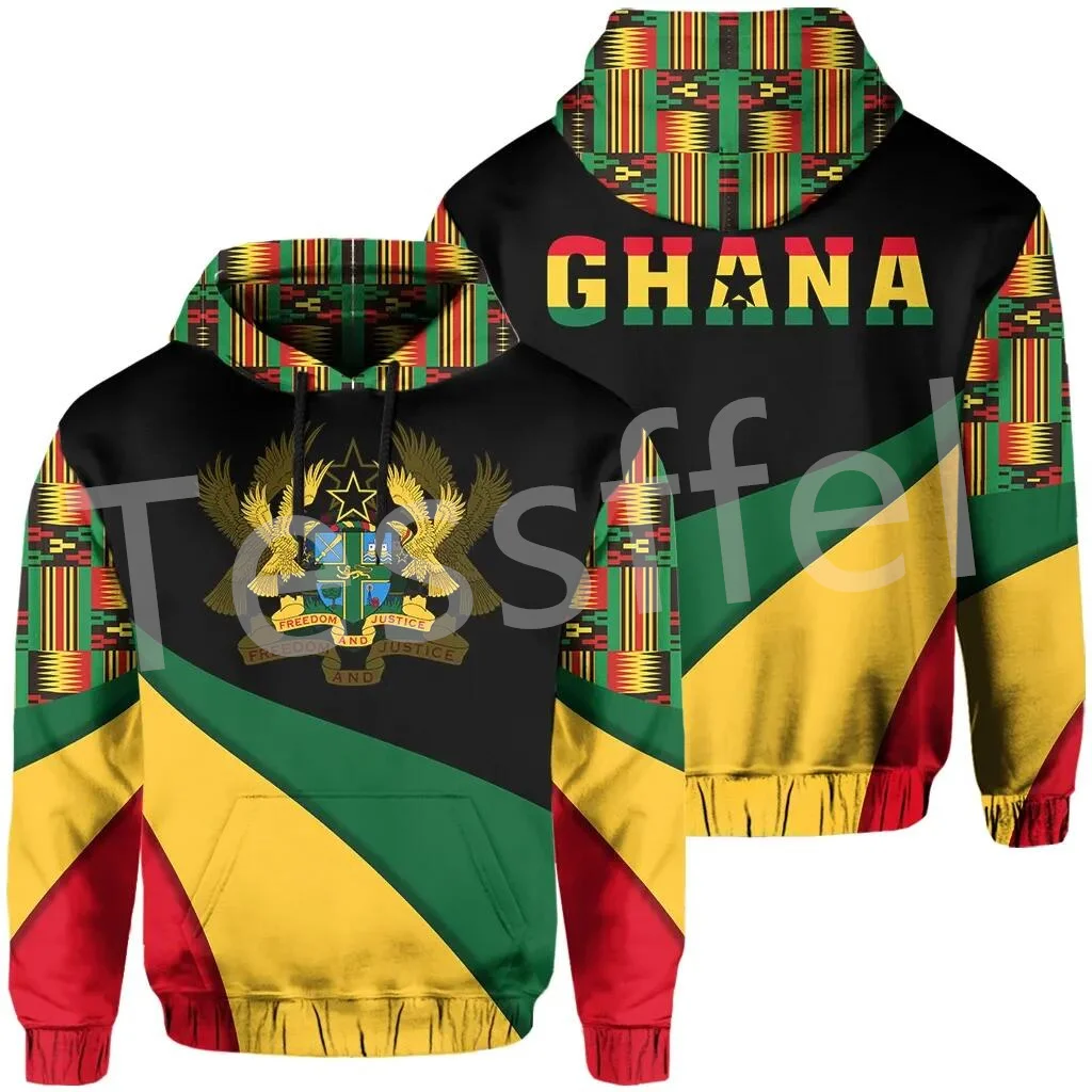 

Tessffel Black History Africa County Ghana Kente Tribe Tattoo Tracksuit 3DPrint Men/Women Streetwear Casual Pullover Hoodies X1