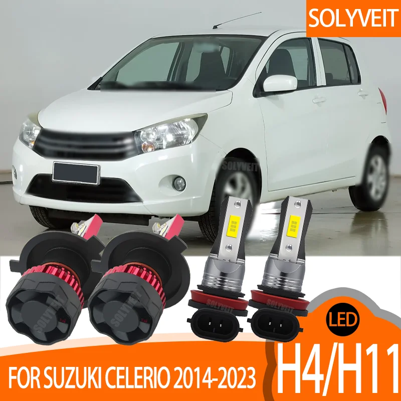 

LED H4 Headlight Dual Beam H11 H8 Fog Light Conversion Kit Newly Upgrade FOR Suzuki Celerio 2014-2018 2019 2020 2021 2022 2023