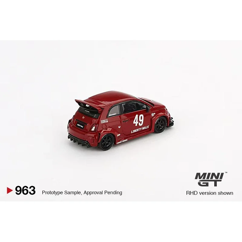 MINIGT 963 LBWK 1:64 LB-WORKS Abas Works ABARTH Diecast نموذج مجموعة ألعاب
