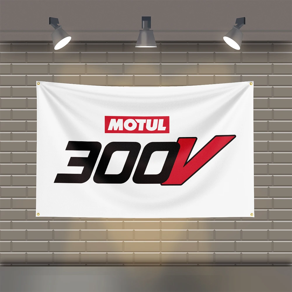 3x5 Ft M-Motuls Racing Flag Polyester Printed Cars Flags for Room Garage Decor