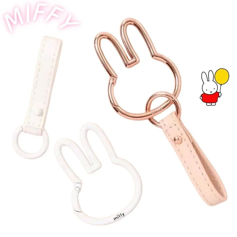 

Miffy Cute Cartoon Animation High-value Keychain Mobile Phone Car Key Pendant Bag Pendant Kawaii Suitable As A Birthday Gift