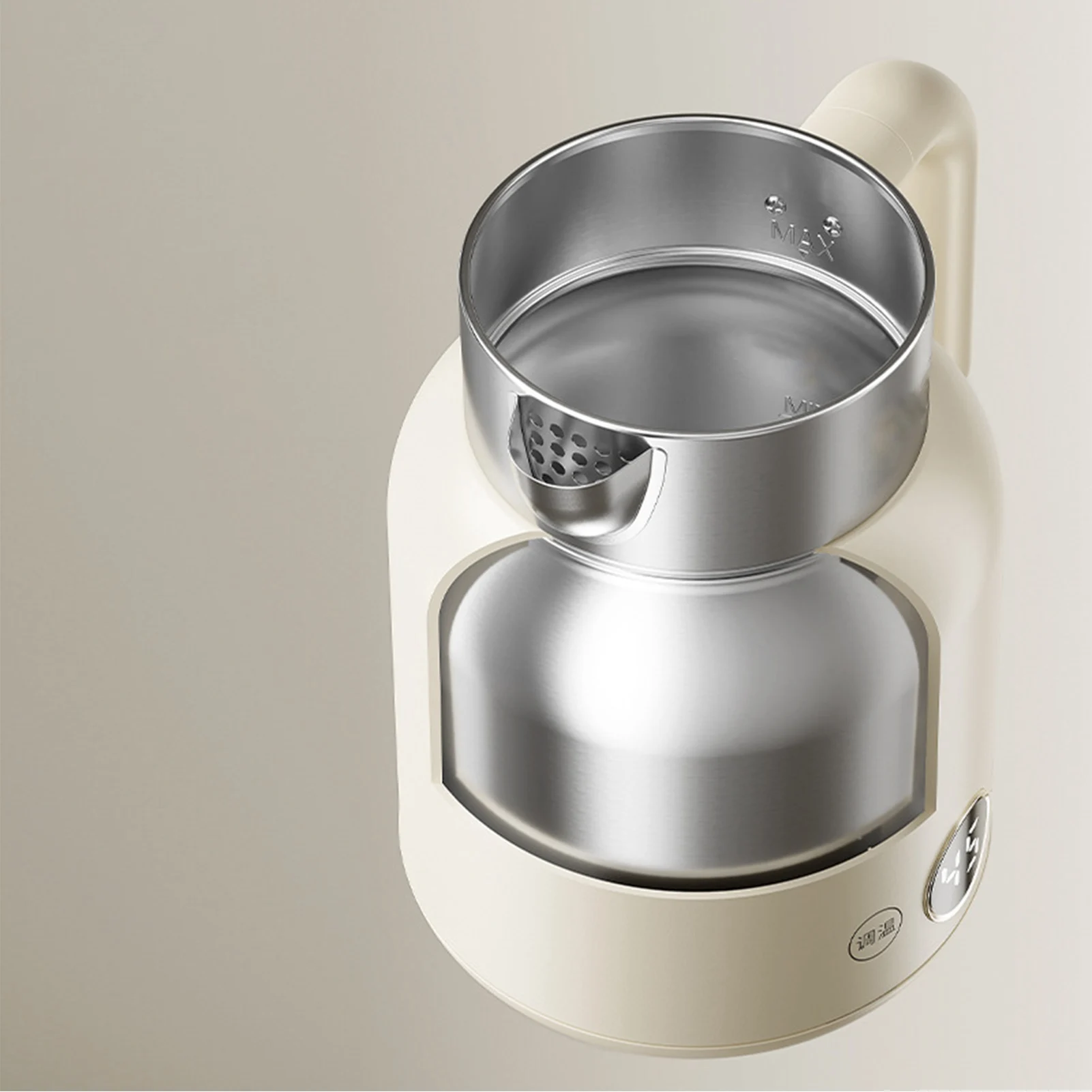 1500 واط غلاية كهربائية غلاية كهربائية غليان الماء 304 الفولاذ المقاوم للصدأ سعة كبيرة المحمولة لمكتب المنزل السفر 220 فولت