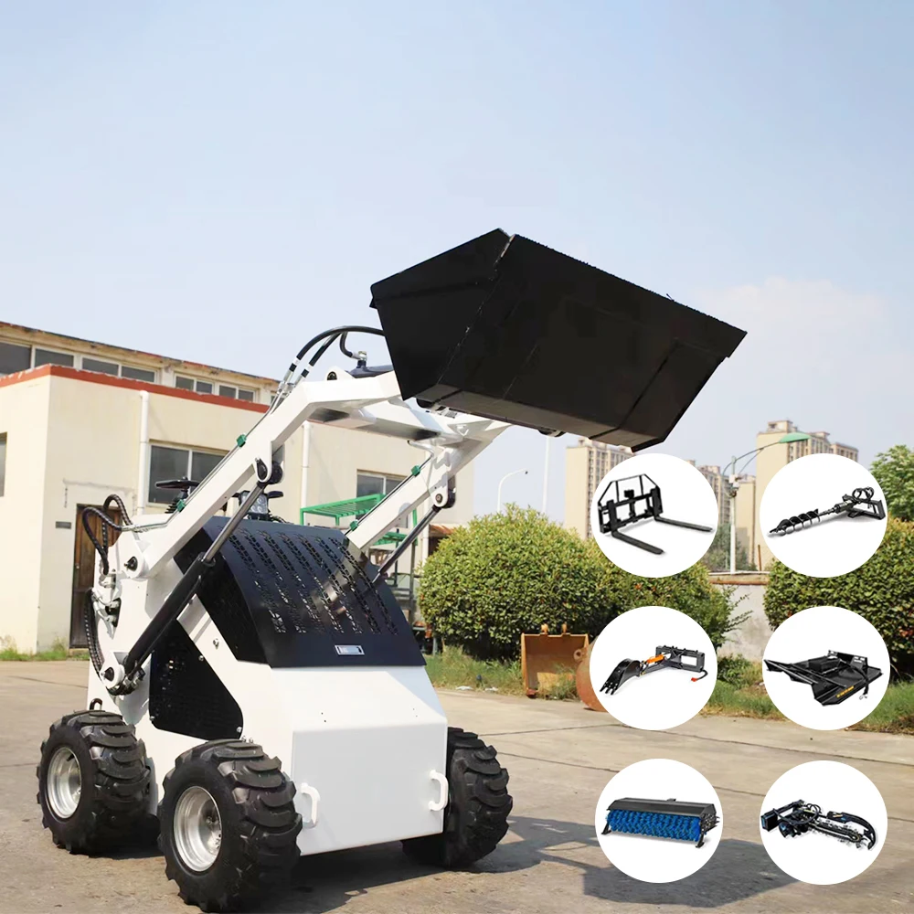 

China Manufacturer Mini Skid Steer Loader - Wheel Type Compact Loader for Landscaping Construction