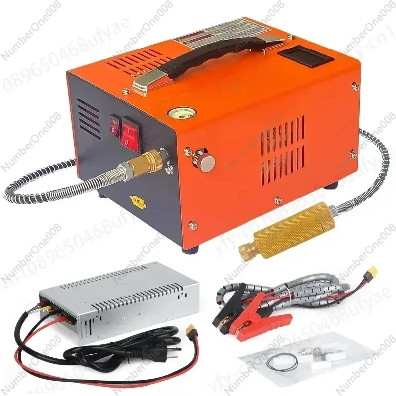 4500Psi 30Mbar PCP Air Compressor Pump 12V/110V/220V Power Oil/Water-Free High Pressure Apply To Air Rifle Diving Bottle