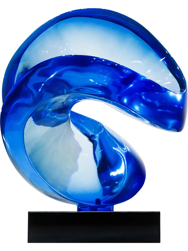 LMM living room TV cabinet handicraft ornament transparent abstract sculpture ornament