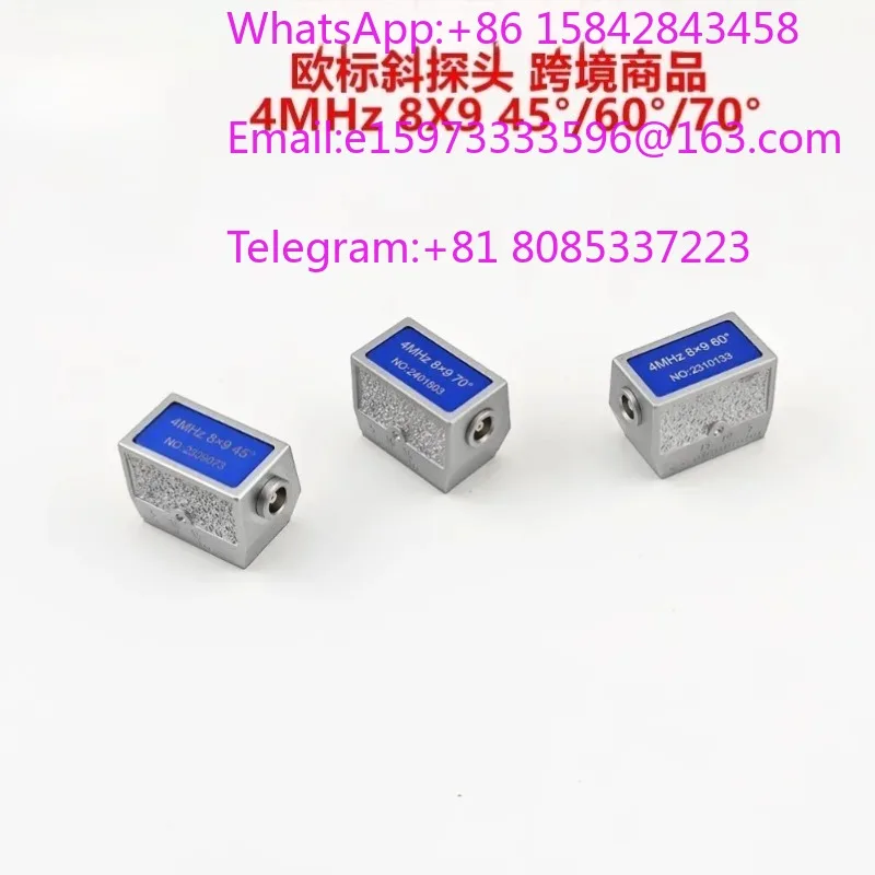 1 piece suitable for European standard ultrasonic oblique probe 4MHz8x9 60 ° steel structure weld non-destructive testing