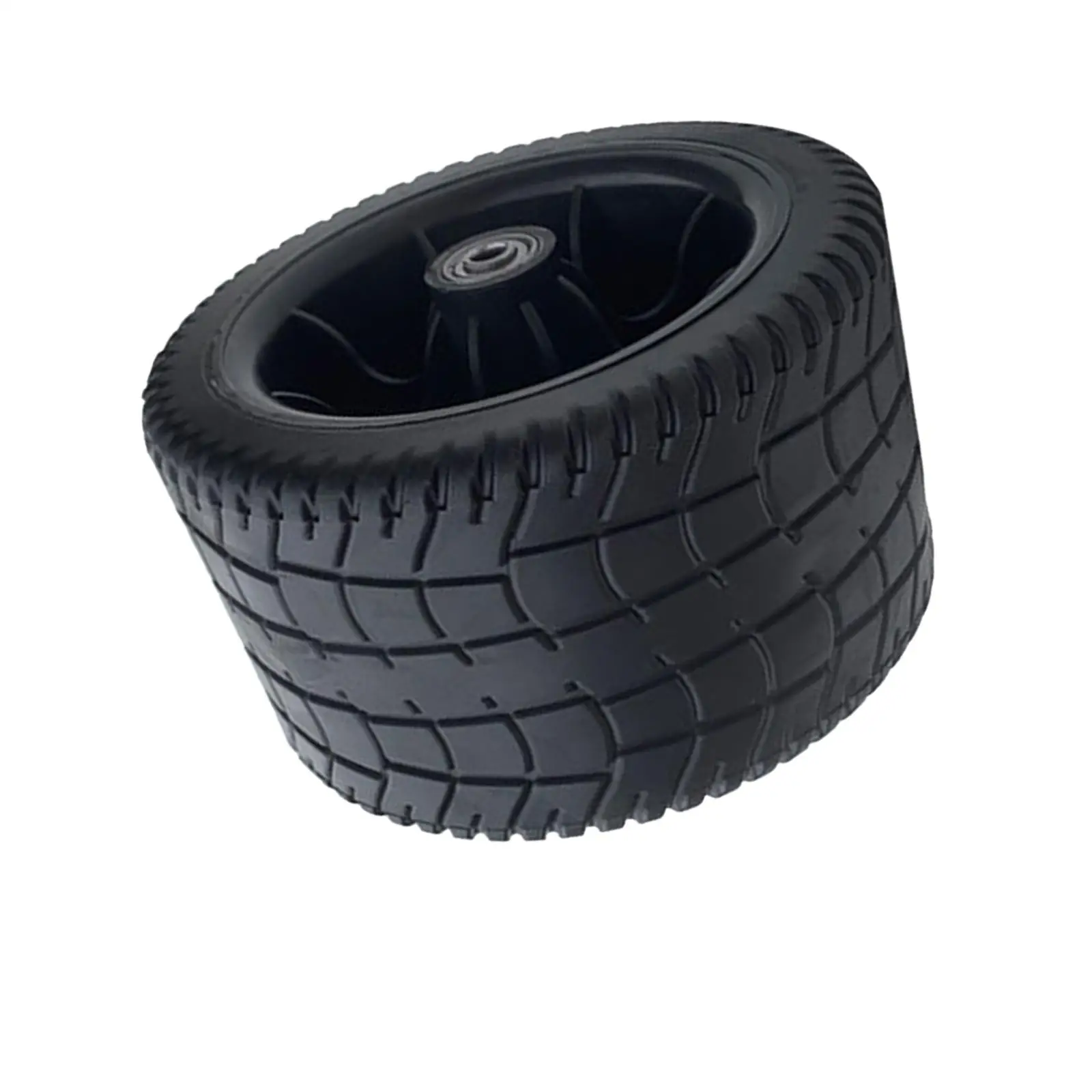 Solid PP Wagon Cart Wheel 16cm Diameter 10cm Wide Puncture Proof for Heavy Duty Sack Truck and Shopping Trolley